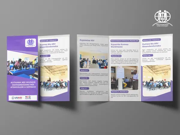 Tri-fold brochure, designed by Hive Designs