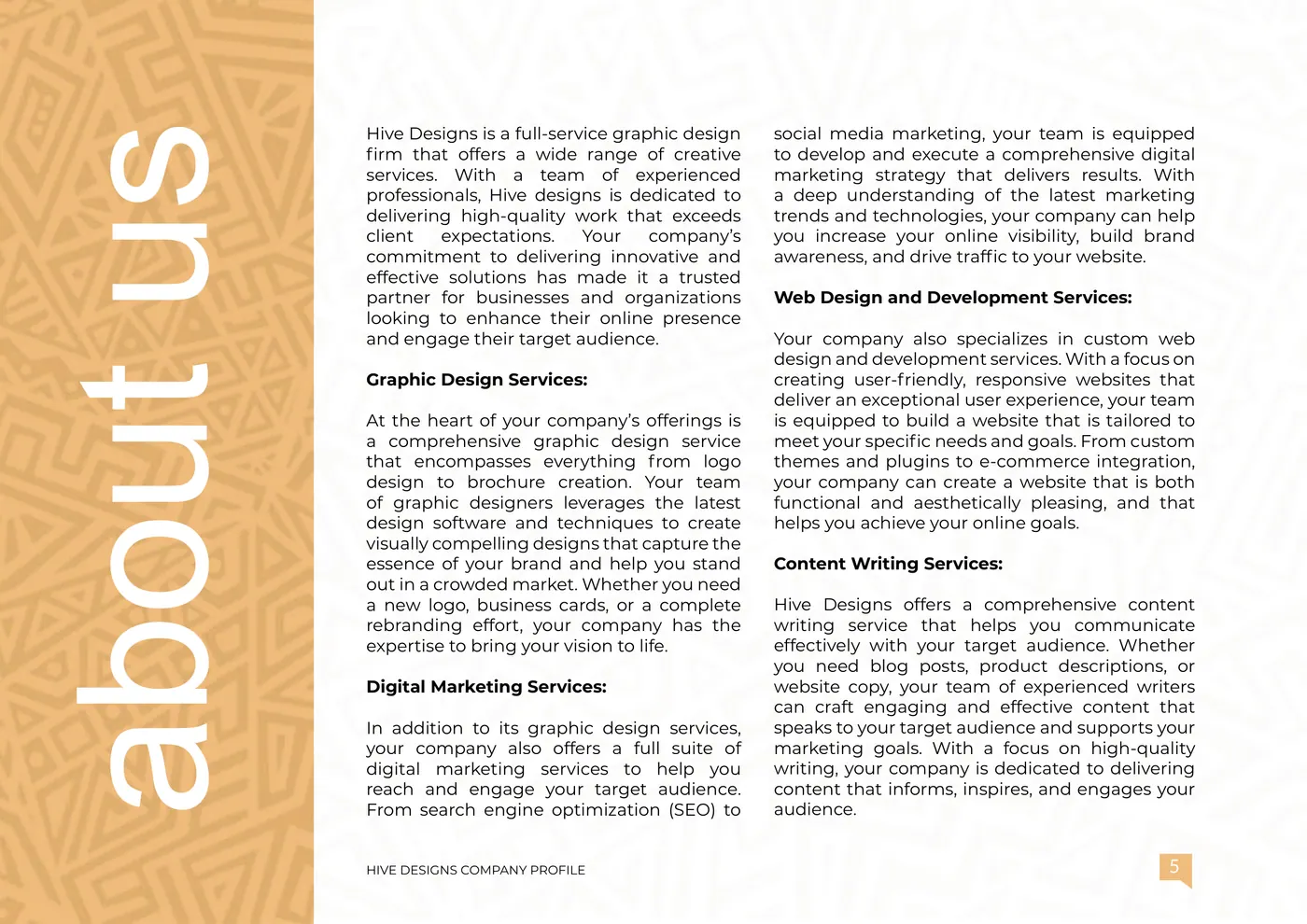 Company profile page 4