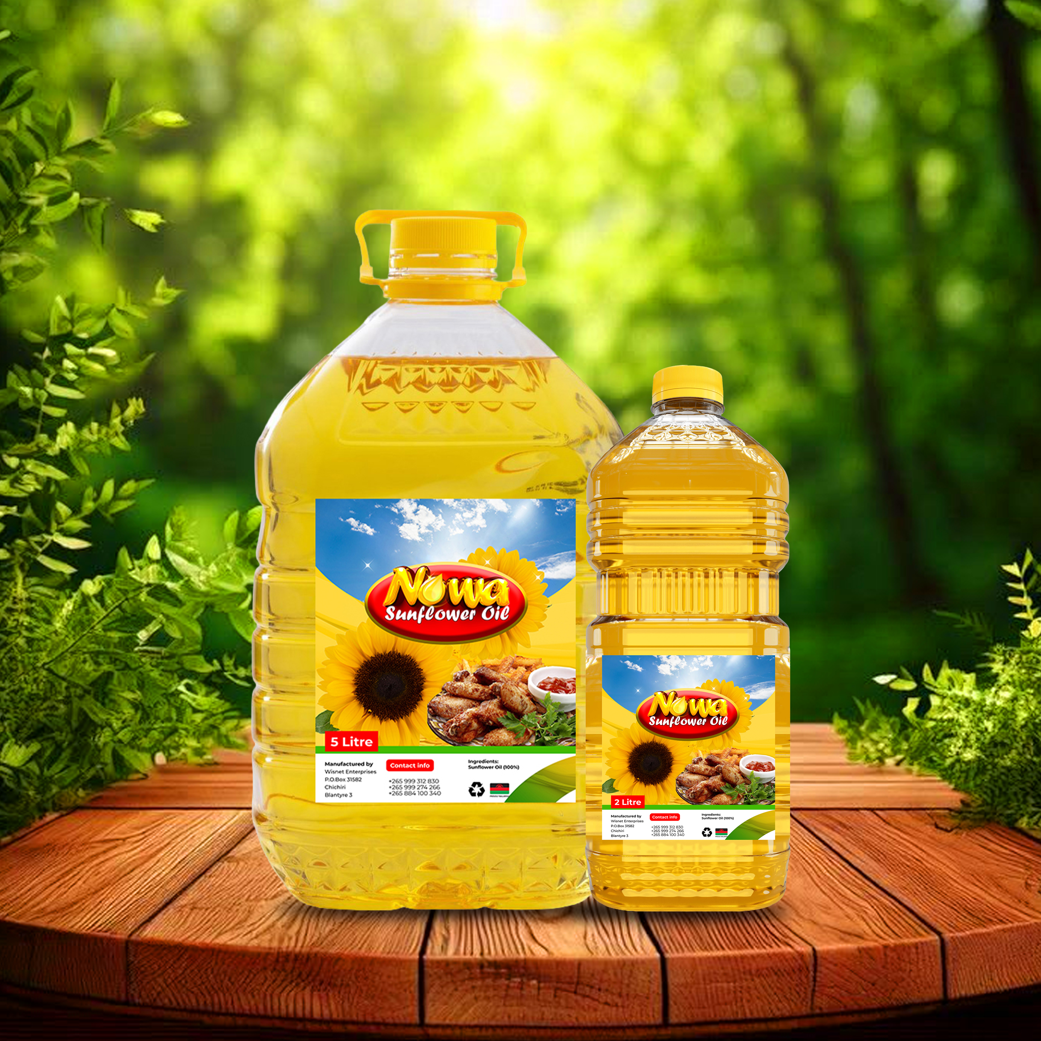 Wisnet Enterprise — Cooking oil Product Label Design, designed by Hive Designs